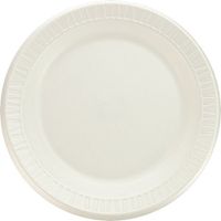 DCC Plastic Dinnerware, Plate, 9quot; dia, White, 125/Pack, 4 Packs/Carton (9PWQR)