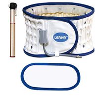 DUORUI Physical Decompression Back Belt -Spinal Air Traction Belt for Lower Back Pain Relief, Back Support & Lumbar Traction Belt. Suitable for Waistline (31.5"-49.5")(White)