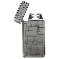 Kivors USB Rechargeable Flameless Electronic Dual Pulse Arc Minimalist Lighter (Black)