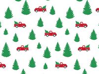 Tree Farm Christmas Red Truck Gift Tissue Paper, 20"x30", 240 Sheets