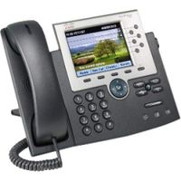 7965G IP Phone - Wired - Desktop, Wall-mountable - Dark Gray, Silver (Certified Refurbished)
