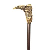 Texas Cowboy Boot Walking Cane with Authentic Brass Boot Made in Italy