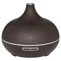 SUNDAYOAK Essential Oil Diffuser - Premium Quality, 500ml Capacity, Multi Function, Multi Timer, Multi Changing Colourful Mood Lights, Whisper Quiet, Easy Clean with Safety Auto Shut Off (Dark Oak)