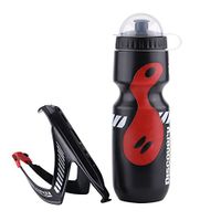 Sports Water Bottle, 650ml Cycling Water Bottle with Bicycle Holder Cage Bracket for Mountain Bikes Exercise, Travel, Gym, Camping, Hiking(2#)