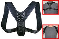 Black Neptune Posture Corrector for Women & Men, Ultra Comfort for Back & Shoulder Relief, Clavicle Support Promotes Perfect Posture, Durable & Easy-to-Use, Highly Adjustable