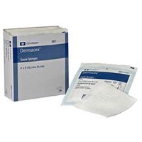 COVIDIEN Gauze Sponge Dermacea Cotton 12-Ply 4 X 4" Square (#441215, Sold Per Case)