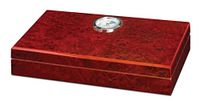 Visol Beryl Travel Cigar Humidor with Free Laser Engraved Metal Plate (Diamond Monogram)