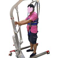 Patient Lift Slings Full Body Walking Standing Aids Carrier Transfer Seat Lifting Cushion Pad Medical Belt Strap with Padded Buffer Support AnyBack Extra Large Adjustable Waist Blue