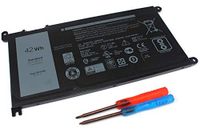 LNOCCIY 42WH WDX0R Laptop Battery for Dell Inspiron 13-5378 13-7368 14-7460 15-5568 5567 7560 7569 17-5770 Inspiron 13 5379 Inspiron 15 7570 WDXOR 3CRH3