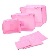 KOVIPGU 6Pcs Waterproof Travel Clothes Storage Bags Luggage Organizer Pouch Packing Case