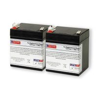 12V 5Ah F2 Sealed Lead Acid (SLA) Replacement Battery Set for BladeZ XTR LITE 250 Electric Scooter