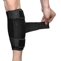 Calf Brace Adjustable Shin Compression Support - Lower Leg Wrap for Men and Women (2 Pack)