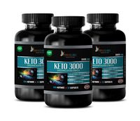 Natural Energy Supplements for Women - Keto 3000 MG - BHB Ketones - Pure and Potent Ingredients - Keto Vitamins Supplements - 3 Bottles 180 Capsules
