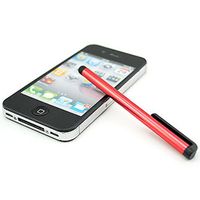 5pack Universal Small Metal Touch Stylus Pen for Android Mobile Phone Cell Smart Phone Tablet iPad iPhone (5pack Red)