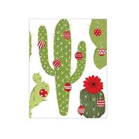 Caspari Merry Cactus Gift Enclosure Cards in Ivory, 20 with Envelopes
