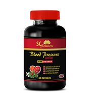 Blood Pressure Essentials - Blood Pressure Support 690 MG - Garlic Pills - 60 Capsules (1 Bottle)