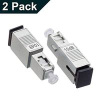SC/UPC Singlemode Fiber Optic Attenuator ，Male-Female Fixed 10dB - 2 Pack