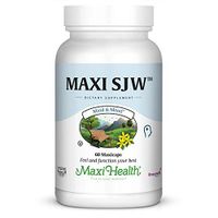 Maxi Health SJW - St. John's Wort - with Spirulina - Mood Boosting Formula - 60 Capsules - Kosher