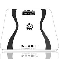 INEVIFIT Body-Analyzer Scale, Highly Accurate Digital Bathroom Body Composition Analyzer, Measures Weight, Body Fat, Water, Muscle & Bone Mass for 10 Users. Includes a 5-Year Warranty