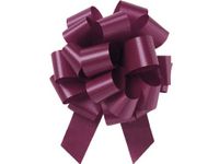 Burgundy 5.5 Inch 20 Loop Pull Bows 10 Pack Gift Wrap Christmas Wedding Gift Wrap Pull Bows Pull String Bows by A1 Bakery Supplies