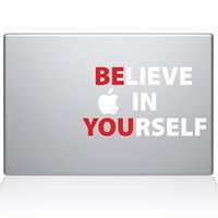 The Decal Guru Believe in Yourself MacBook Decal Vinyl Sticker - 13" MacBook Pro (2015 & Older) (1221-MAC-13P-NA)