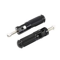 Frames & Fittings Black 8Mm CNC Universal Motorcycle Bike Folding Foot Pegs Rear Rest Racing Cruiser Chopper Cafe Racer Old School Bobber Tourin
