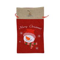 VAbBUQBWUQ Giraffes Riding Bike Santa Clause Drawstring Candy Goody Toy Gift Stocking Bag Holiday Wrapping Party Favors Presents Decorations