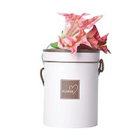 Gift Packaging Paper Box Decorating Round White Florist Box 1 Pcs