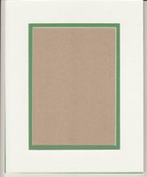 18x24 White & Bright Green Double Picture Mat, Bevel Cut for 12x18 Picture or Photo