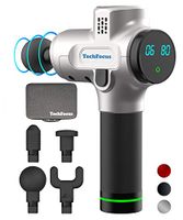 TechFocus Muscle Massage Gun - Deep Tissue Percussive Massage Therapy for Muscle Tension, Back, Spine, Foot, Leg - Quiet Motor, Long Battery