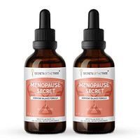 Menopause Secret Alcohol-Free, Glycerite Black Cohosh, Vitex, Red Clover, Maca, Dong Quai, St. John's Wort. Tincture, Herbal Extract Hormone Balance Formula 2x4 OZ