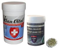 Ethos 100% Pure Elan Vital™ 100g Bulk Discount Tub & Marine Phytoplankton 120 Vegan Friendly Capsules Combination Pack - The most powerful combination ever!