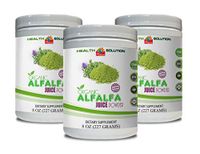 antioxidant Formula Supplement - Organic Alfalfa Juice Powder - Natural Alfalfa - 3 Cans 24 OZ (150 Servings)