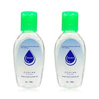 Beuya 2 Bottles 50ml Instant Hand Sanitizer Gel, Non-Rinse Hand Sanitizer Gel, Portable Antibacterial Hygiene Hand Soap Gel