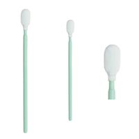 3.93" Cleanroom Lint Free Medium Microfiber Cleaning Swabs with Flexible Paddle Head Cleaning for PCB, Optical Lens, Camera Sensors, Electronics CK-MS766 (500)