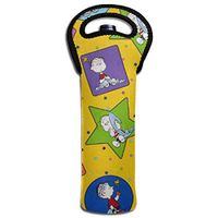 GUHurieir Snoopy and Its Friends Novelty Colorful Eye Attract Wine Bottle Bags Party Gift Wedding Bags