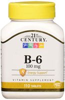 21st Century Vitamin B-6 100 Mg, 110 Count