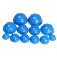 Silicone Cupping Set Acupuncture Cupping Therapy Set Professional Body Massage Cup Set,Body Massage Muscle Joint Pain Soreness Relief 12 pcs,Blue