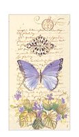 Boston International Hand Towels for Bathroom Guest Towels Disposable, Decorative Paper Fingertip Towels or Paper Napkins Dinner Napkins Butterfly Decor Pak 32