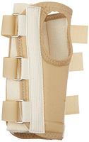 Rolyan Regular Length Enlarged Thumb Hole D-Ring Wrist Braces, Left, Medium, Fixed Position Stabilizer Brace with Secure Closure for Immobilization, for Arthritis, Tendonitis, Carpal Tunnel