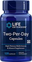 Life Extension Two Per Day (High Potency Multivitamin & Mineral Supplement), 120 Capsules