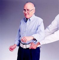MCK22523000 - Skil-care Gait Belt 72 Inch Pinstripe Strong Cotton