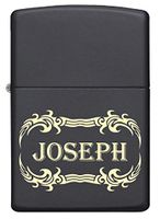 Custom Zippo Lighter Personalized Laser Engraved 'Your Name' Tribal Tattoo Border Lighter Gift for Him!