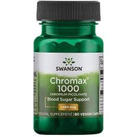 Swanson Chromax 1000 Chromium Picolinate 1000 mcg 60 Veg Capsules