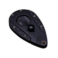 Hongyushanghang Cigar Cutter, Cigar Cutter Alloy Cigar Cutter for Smokers, Suitable for Cigars Up to 20mm in Diameter - Gift Box Perfect Holiday Gift - Gold Titanium, Black Gold and Black Titanium,Du