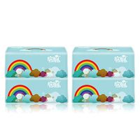 aihihe 3-Ply Facial Tissue,2/4/6 Packs Soft Facial Paper,300 Tissues per Pack(600/1200/1800 Tissues Total),Household Toilet Paper,Soft Skin-Friendly Paper Towels
