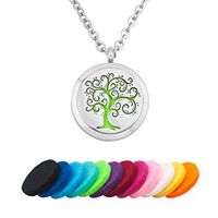 Moonlight Collection Celtic Knot Jewelry Essential Oil Locket Tree of Life Pendant Necklace