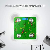 LYAOE Bluetooth Body Fat Scale Monkey Smart Wireless Scale with LCD Display Measuring Body Weight Bmi and Health Digital Scale