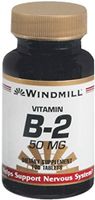 Windmill Vitamin B-2 50 mg Tablets 100 Tablets (Pack of 8)