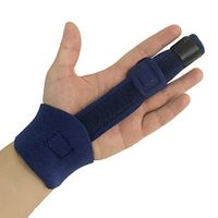 Trigger Finger Splints - Support Sprains, Broken Fingers,Tendon Release, Pain Relief - Adjustable Fixing Belt with Built-in Aluminium Fits All Fingers（Blue）